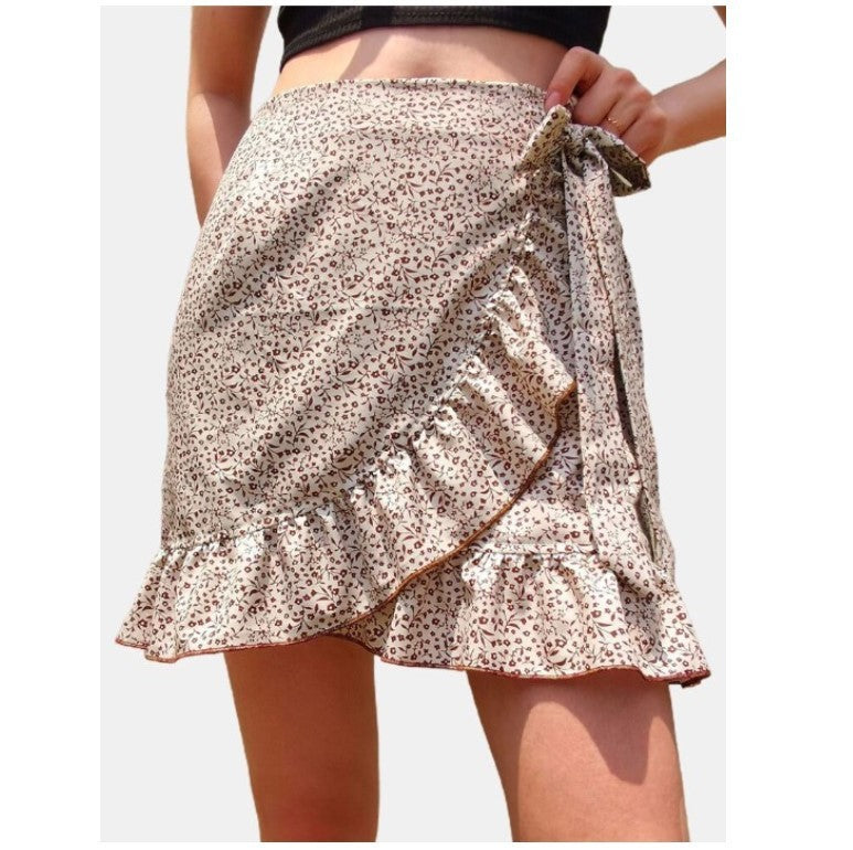 High Waist Pattern Skirt