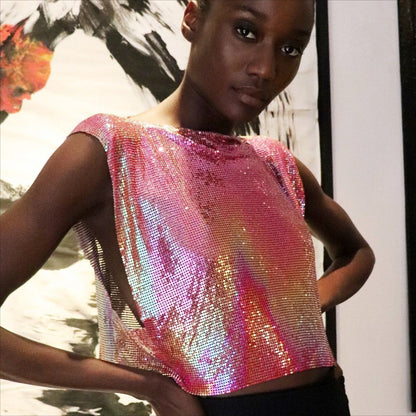 Metal Sequins Top