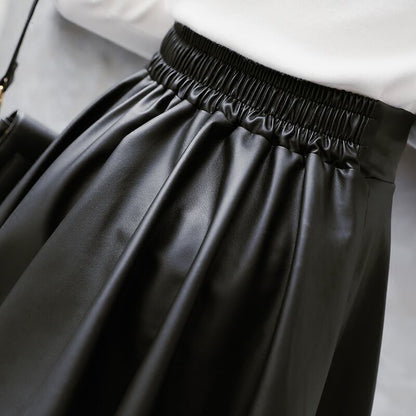 Faux Leather Skirt