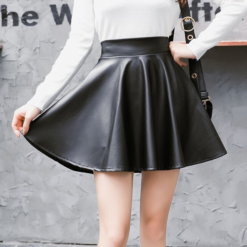 Faux Leather Skirt