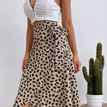 Polka Dot Print Skirt